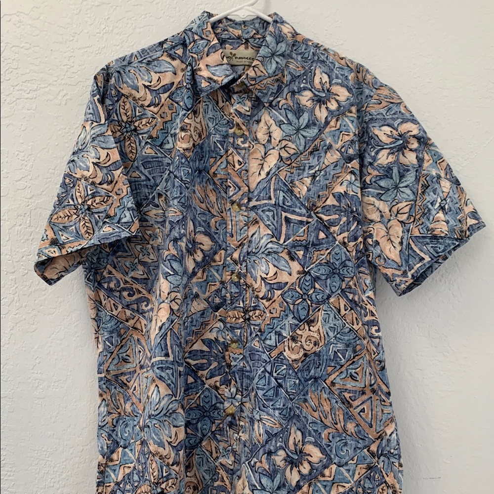 Two Paddles Men's XL Aloha Hawaiian Shirt